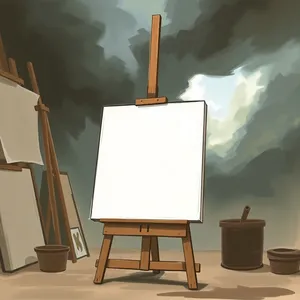 art studio wall art mockup example 2